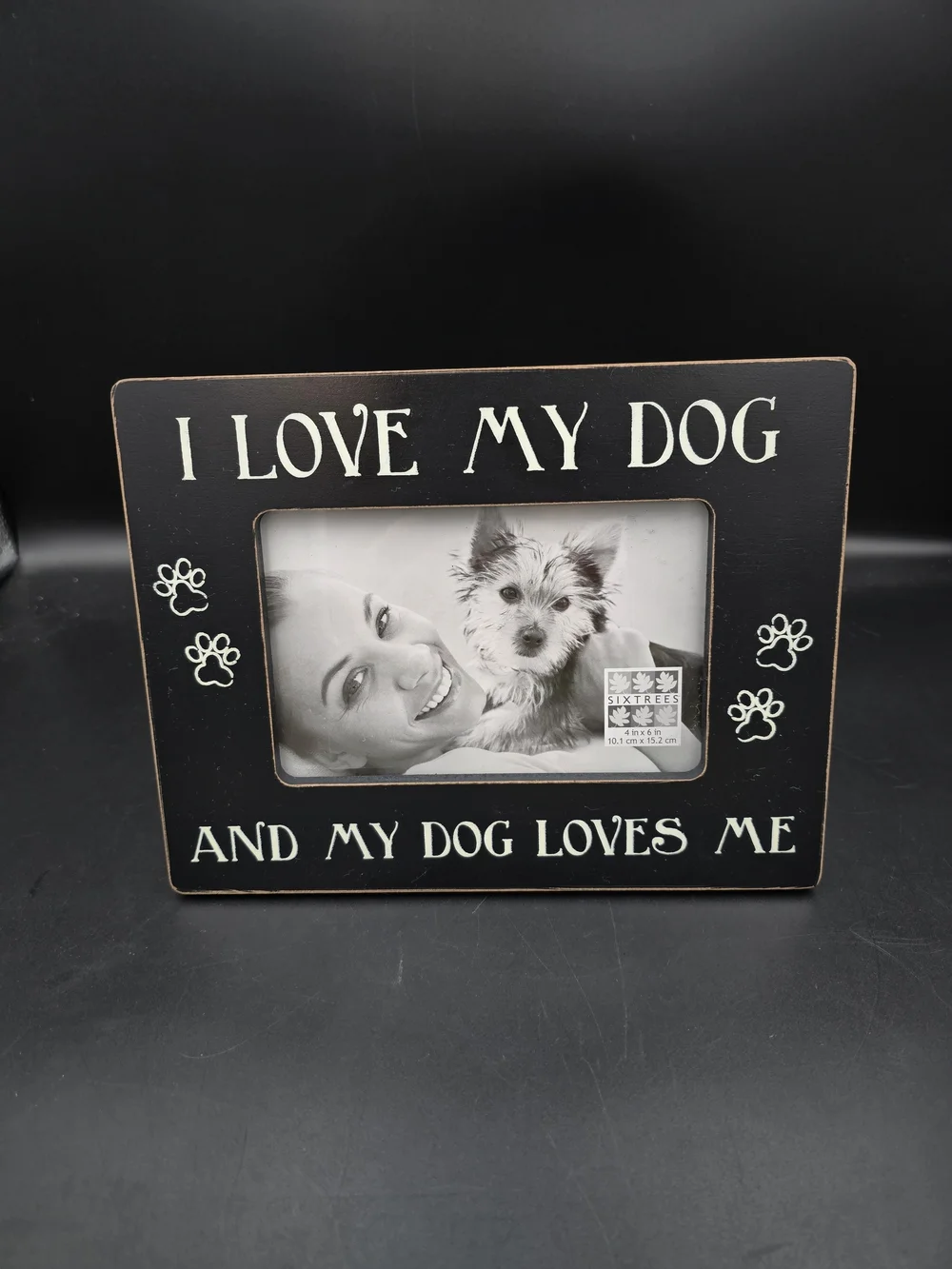 I Love My Dog Black Picture Frame by